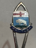 Rapid City Manitoba Crest Emblem BMC0 Silverplated Manitoba Souvenir Spoon