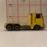 Yellow Semi Truck ©1986 Hot Wheels Diecast Car FJ