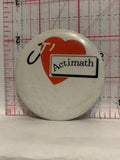 J'Actimath Heart Button Pinback