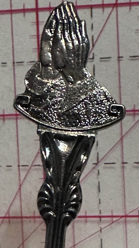 Praying Hands Silverplated Misc Souvenir Spoon