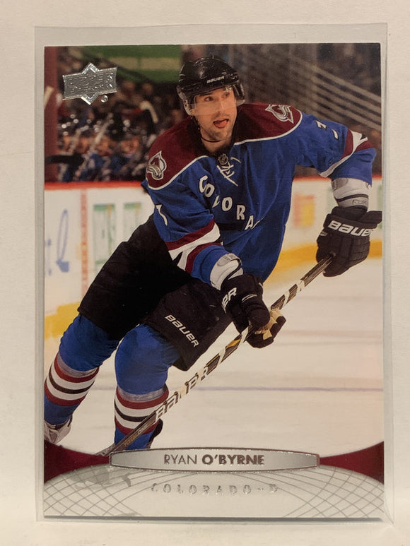 #156 Ryan O'Byrne Colorado Avalanche 2011-12 Upper Deck Series One Hockey Card NHL
