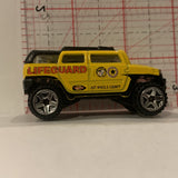 Yellow Lifeguard Rockster ©2003 Hot Wheels Diecast Car FJ
