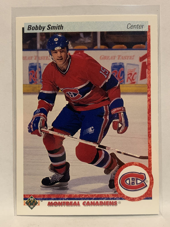 #72 Bobby Smith Montreal Canadiens 1990-91 Upper Deck Hockey Card NHL