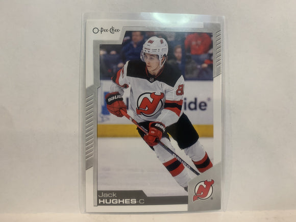 #70 Jack Hughes New Jersey Devils 2020-21 O-PEE-CHEE Hockey Card MR