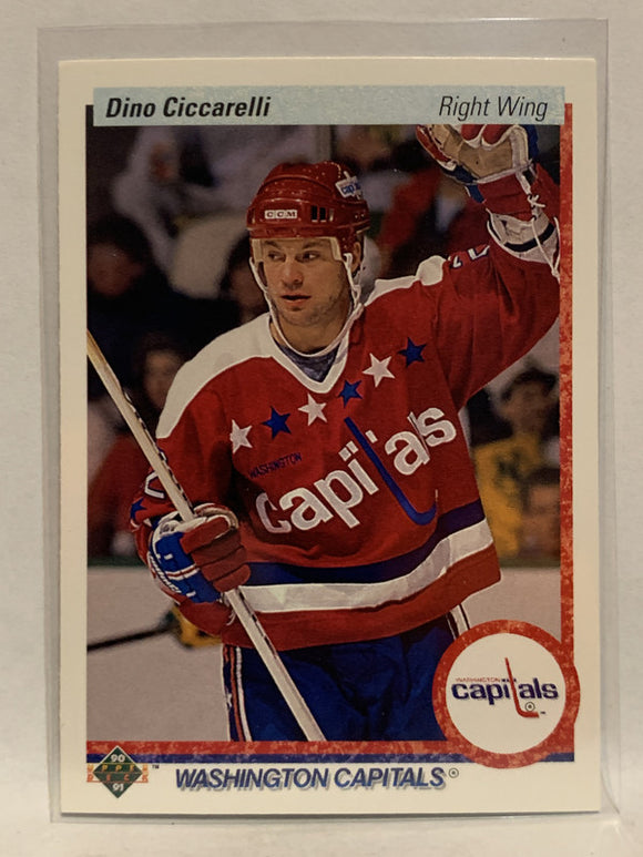#76 Dino Ciccarelli Washington Capitals 1990-91 Upper Deck Hockey Card NHL