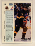#260 Dan Quinn Vancouver Canucks 1990-91 Upper Deck Hockey Card NHL