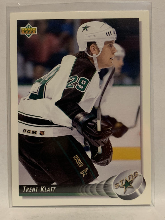 #62 Trent Klatt Dallas Stars 1992-93 Upper Deck Hockey Card NHL