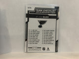 #575 Team Checklist St Louis Blues 2020-21 O-PEE-CHEE Hockey Card MR
