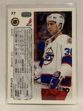 #77 Luciano Borsato Winnipeg Jets 1992-93 Upper Deck Hockey Card NHL