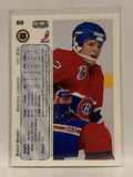 #80 Benoit Brunet Montreal Canadiens 1992-93 Upper Deck Hockey Card NHL