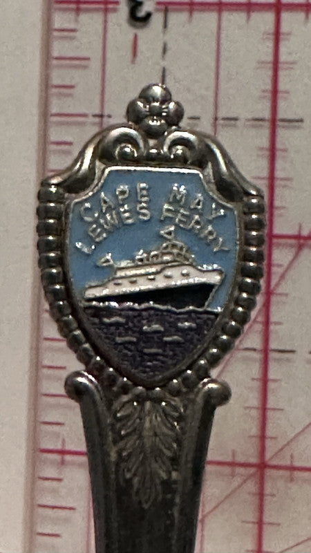 Cape May Lewes Ferry Boat Ship Delaware Delaware Souvenir Spoon