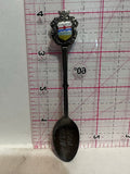 MVB 1965 Edmonton Alberta Crest Emblem Silverplated Alberta Souvenir Spoon