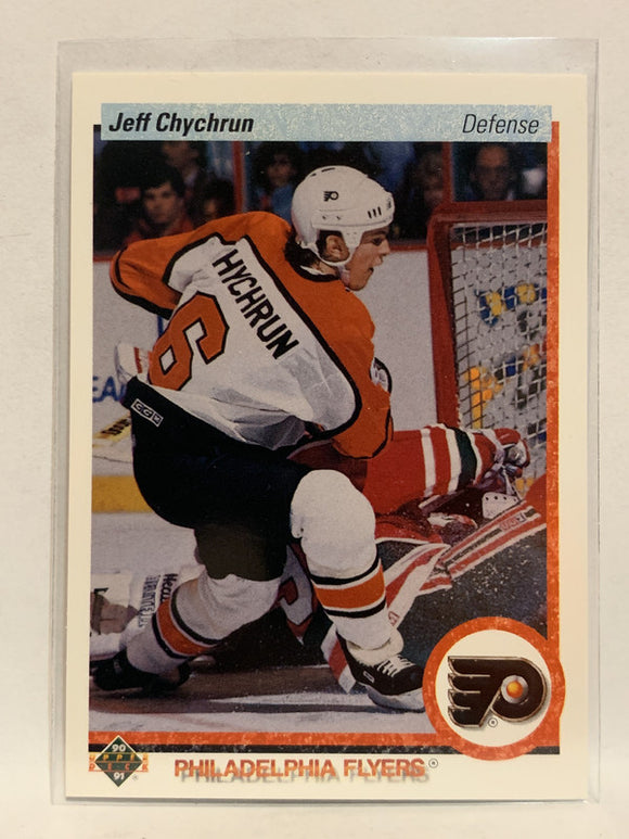 #446 Jeff Chychrun Philadelphia Flyers 1990-91 Upper Deck Hockey Card NHL