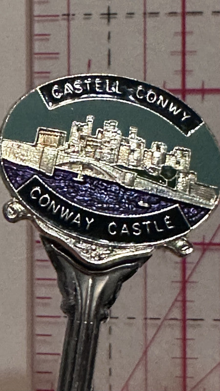 Castell Conwy Conway Castle WAPW Silver Plated Wales Europe Souvenir Spoon