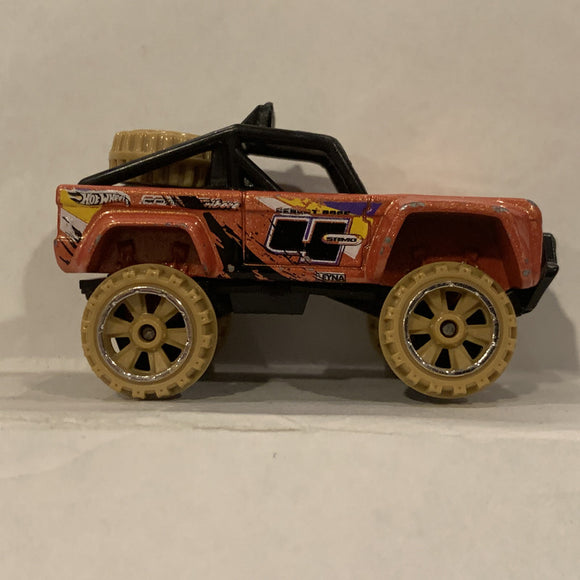 Orange Custom Ford Bronco Hot Wheels Diecast Car FK