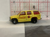 Yellow Coca Cola'97 Chevy Tahoe 1997 Matchbox Loose Diecast Car