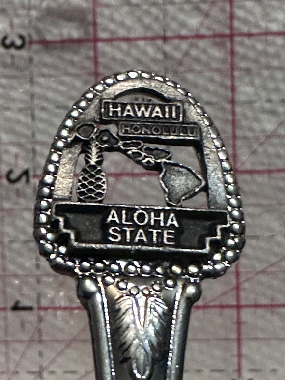 Hawaii Honolulu Aloha State   Souvenir Spoon