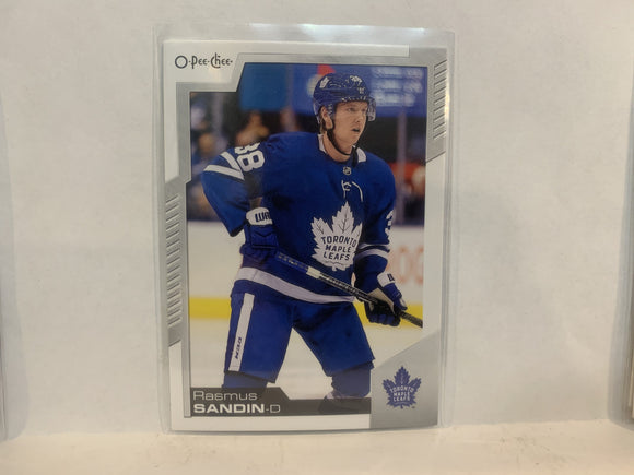 #112 Rasmus Sandin Toronto Maple Leafs 2020-21 O-PEE-CHEE Hockey Card MS