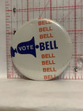 Vote Bell Button Pinback