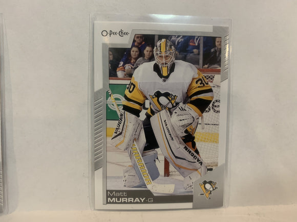 #109 Matt Murray Pittsburgh Pengiuns 2020-21 O-PEE-CHEE Hockey Card MS