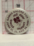 Special Olympics 1984 Red Deer Games Galore Button Pinback