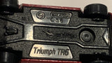 Red Triumph TR6 Hot Wheels Toy Diecast Car