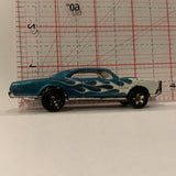 Blue '67 Pontiac GTO ©1998 Hot Wheels Diecast Car FK