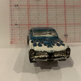 Blue '67 Pontiac GTO ©1998 Hot Wheels Diecast Car FK
