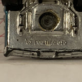 Blue '67 Pontiac GTO ©1998 Hot Wheels Diecast Car FK