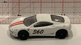 White 360 Modena Hot Wheels Toy Diecast Car