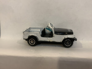 White Police Jeep Unbranded Loose Diecast Car