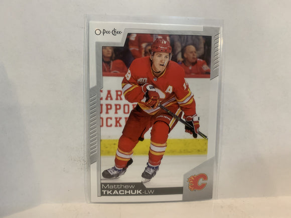 #101 Matthew Tkachuk Calgary Flames 2020-21 O-PEE-CHEE Hockey Card MS