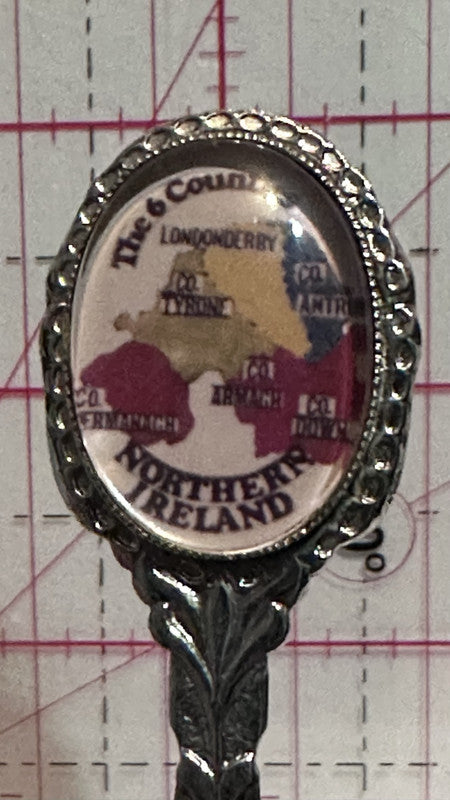 The 6 Counties Northern Ireland 1st Edition Milli Rieh Europe Souvenir Spoon
