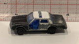 Black White Police Chevrolet Impala 1/69 Majorette Toy Diecast Car