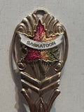 Saskatoon Maple Leaf Saskatchewan Canada  Souvenir Spoon