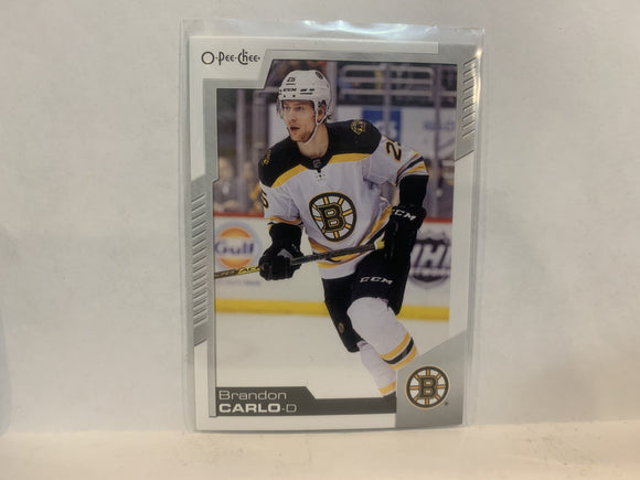 #351 Brendon Carlo Boston Bruins 2020-21 O-PEE-CHEE Hockey Card MT