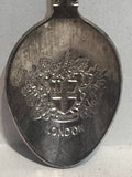 Crown Jewels London England Coat of Arms Silverplated  Souvenir Spoon