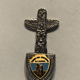 Vermillion Crossing BC Canada Totem Pole Collectable Souvenir Spoon AU