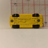Yellow Convertible ©1990 Hot Wheels Diecast Car FL