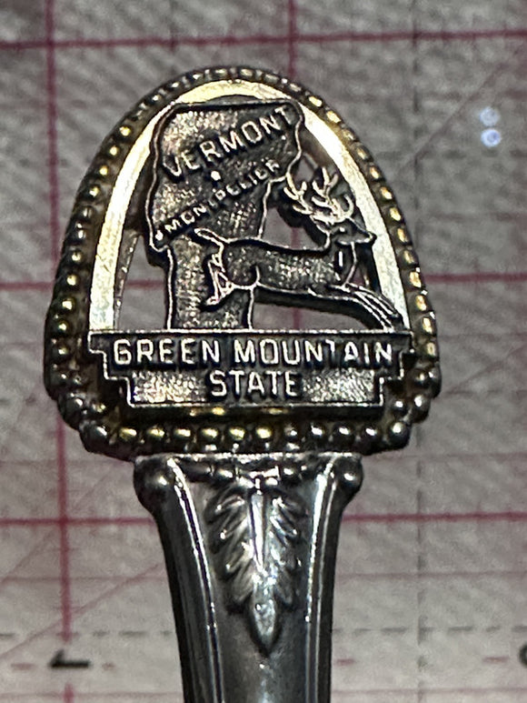 Vermont Green Mountain State  Souvenir Spoon
