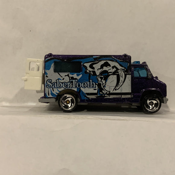 Purple Sabre Tooth Van ©1988 Hot Wheels Diecast Car FL