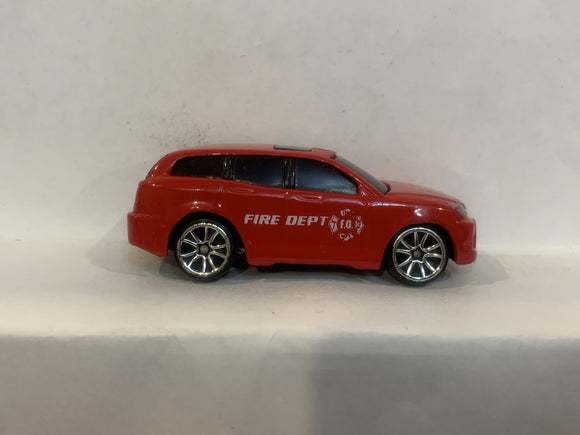 Red Fire Dept  Motor Max Loose Diecast Car