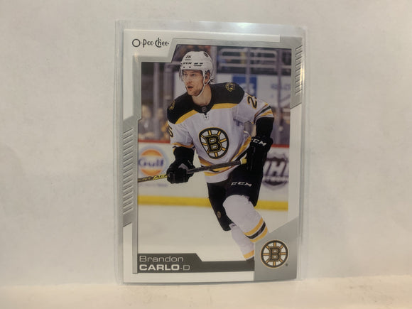 #351 Branden Carlo Boston Bruins 2020-21 O-PEE-CHEE Hockey Card MU