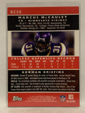 #BC38 Marcus McCauley Rookie Minnesota Vikings 2007 Bowman Chrome Football Card NFL
