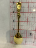 Yellow Rose Flower Souvenir Spoon