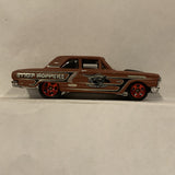 Red Strip Hoppers Easter 2011 Ford Thunder Bolt ©2001 Hot Wheels Diecast Car FL