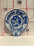 Lacombbe Snow Fest February '85 Button Pinback