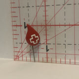 Red Cross Blood Donor Lapel Hat Pin