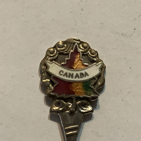 Savona British Columbia Canada Maple Leaf Collectable Souvenir Spoon AV