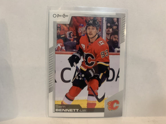 #158 Sam Benett Calgary Flames 2020-21 O-PEE-CHEE Hockey Card MU